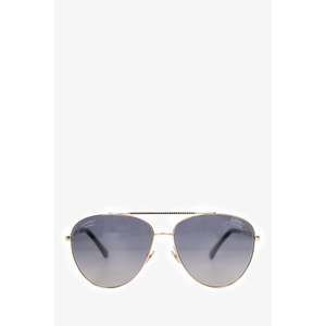 Pre-Loved Chanel™ Silver Frame Aviator Tinted Sunglasses
